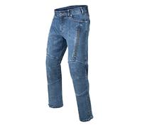 REBELHORN Hawk III Jeans de Moto para Hombre | Forro de Fibra Aramida | Protectores de Rodilla y Cadera | 2 Canales de Ventilación con Cremallera | Regular Fit