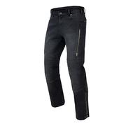 REBELHORN Hawk III Jeans de Moto para Hombre | Forro de Fibra Aramida | Protectores de Rodilla y Cadera | 2 Canales de Ventilación con Cremallera | Regular Fit