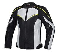 REBELHORN Hiflow IV Lady Chaqueta de moto para mujer Protectores de hombros y codos de membrana Humax Chaleco desmontable Bolsillos de ventilación Elementos reflectantes