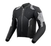 Rebelhorn Jax Chaqueta Textil de Motocicleta Impermeable, negro/gris, Talla M