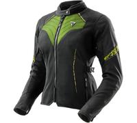 Rebelhorn Jax Chaqueta impermeable para motocicletas, negro-amarillo, tamaño M para Mujer