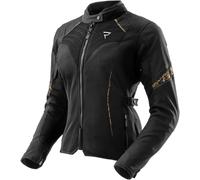 Rebelhorn Jax Chaqueta impermeable para motocicletas, negro/dorado, Talla 4XL