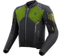 Rebelhorn Jax Chaqueta Textil de Motocicleta Impermeable, negro/amarillo, Talla 4XL