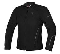 REBELHORN Luna Lady Chaqueta de moto textil para mujer Protectores de codos y hombros Membrana Ventilación Elementos reflectantes 4 bolsillos Certificación CE