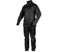 Rebelhorn Rain Traje de lluvia de motocicleta, negro, Talla L
