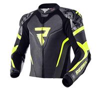 REBELHORN Rebel Chaqueta de Moto Hombre | Cuero de Vaca | Protectores de Codos, Hombros y Espalda Nivel 2 | Deslizadores de Codos y Hombros | Chaleco Impermeable In&Out