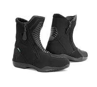 REBELHORN Rio Botas de Moto Hombre y Mujer | Cuero PU | Membrana Hipora | Protectores de Tobillo | Dos Cremalleras Largas | Plantillas Antibacterianas | Elementos Reflectantes