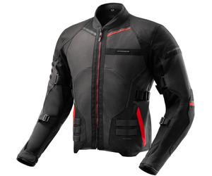 Rebelhorn Scandal 3 Chaqueta textil para motocicletas, negro/gris/rojo, Talla S