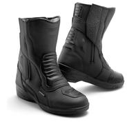 REBELHORN Scout High Heel Lady Botas de Moto Mujer | Cuero PU | Membrana Impermeable Hipora | Tacón de 7 cm | 2 Cremalleras Largas