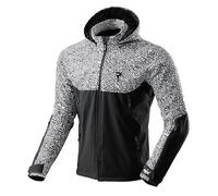 REBELHORN Slash Chaqueta de Moto Hombre | Textil | Softshell con Capucha Extraíble | Protectores de Codos y Hombros Nivel 2 | 6 Canales de Ventilación