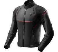 Rebelhorn Swift Chaqueta Textil de Motocicleta Impermeable, negro/gris/rojo, Talla 4XL