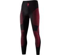 Rebelhorn Therm 2 Pantalones funcionales de motocicleta, negro-rojo, tamaño L para Hombres