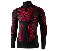 REBELHORN Therm II Camiseta Térmica Hombre | Manga Larga | Ropa Interior Termoactivo | Camisa Funcional | Absorción de Humedad | Transpirable | Zonas de Compresión | Ropa de Moto Térmica