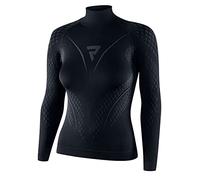 REBELHORN Therm II Lady Camiseta Térmica Mujer | Manga Larga | Ropa Interior Termoactivo | Camisa Funcional | Absorción de Humedad | Transpirable | Zonas de Compresión | Ropa de Moto Térmica