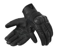 REBELHORN Thug II Guantes de Moto Hombre | Piel de Cabra | Perforados | Paneles SAS-Tec para Absorber Impactos | Forro Transpirable | Soporte para Pantallas táctiles