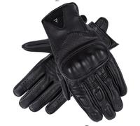 Rebelhorn Thug II Guantes de motocicleta perforados, negro, tamaño M para Hombres