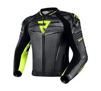 REBELHORN Vandal Chaqueta de Moto Hombre | Cuero de Vaca | Protectores de Codos y Hombros Nivel 2 | Deslizador de Hombro | Chaleco Softshell In&Out | Paneles Perforados