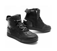 REBELHORN Vandal II Botas de Moto Hombre y Mujer | Cuero Perforado | Protección de Tobillos, Dedos y Talones | Cremallera Larga | Suela Reforzada