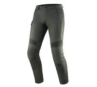 REBELHORN Vandal Twill Pantalones de Moto Hombre | Forro de Fibra Aramida | Protectores de Rodillas y Caderas | 2 Canales de Ventilación | 6 Bolsillos | Tapered Fit
