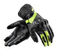 REBELHORN Viper Guantes de Moto Hombre | Cuero | Protectores de Nudillos | Deslizadores en la Parte Inferior de la Mano | Perforación para una Mejor Ventilación