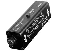 Rebellious 6 Aislador de ruido musical de 35 mm de calidad de estudio. Carcasa metálica transformada que elimina el zumbido en el entorno de grabación. Aislador profesional de bucle de tierra