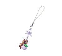 Rebellious Adorable Capybaras cuentas teléfono encanto hermoso llavero de resina hecho a mano para mujeres y moda, talla única, Resina