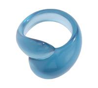 Rebellious Anillos acrílicos geométricos irregulares de moda para mujeres y niñas, anillos acrílicos de moda con gotas de agua, accesorios de fiesta, joyería para entusiastas de la moda