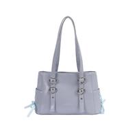 Rebellious Bolso de hombro elegante bolso de gran capacidad mochila de viaje hermosos arcos Crossbody para desplazamientos de cuero PU Crossbod, azul