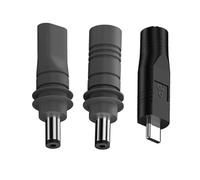 Rebellious Cable de alimentación USB C a DC5521, 3 unidades/set para satélites pequeños, compatible con tipo C y PD100 W, 20 V, carga rápida, fuente de alimentación con alta eficiencia