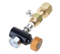 Rebellious Conexión rápida para máquinas expendedoras de bebidas, adaptador de transferencia de gas inflable, convertidor de llenado, estructura de cobre para fácil configuración, adaptador de carga