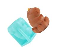 Rebellious Creativo capibaras flores molde de silicona para pasteles jaleas chocolate fácil de limpiar diseño artístico postre molde pastel