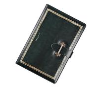 Rebellious Cuaderno de tapa dura de piel sintética, 222 páginas, rayado, compartimentos para bolígrafos, piel sintética, diario portátil para escribir notas, 145 x 212 mm, diario de negocios para