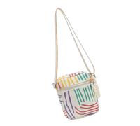 Rebellious Elegante bolso cruzado de pana para mujer bolso casual satchel con correa ajustable y diseño de fresa bolsos bandolera accesorios fresa, rayas