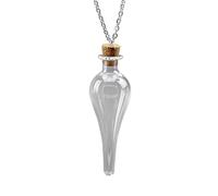 Rebellious Hecho a mano deriva Deseando botella collar vintage vidrio corcho