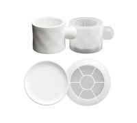 Rebellious Molde de taza de café de silicona para caja de resina, velas epoxi, recipiente para joyas, recipiente para joyas, forma artesanal, regalos de San Valentín I