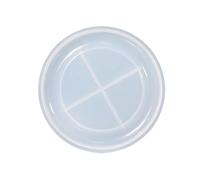 Rebellious Moldes de resina gruesa para posavasos de bricolaje, moldes de silicona redondos para manualidades