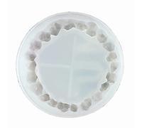 Rebellious Moldes de resina para posavasos de cristal, moldes de silicona para posavasos de resina epoxi, para hacer tazas