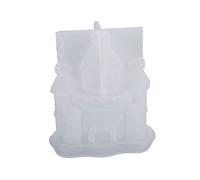 Rebellious Moldes de silicona de resina epoxi con cerradura 3D, castillo de cuento de hadas, moldes de arcilla polimérica para jabón DIY, decoración del hogar, proyectos de manualidades