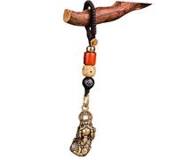 Rebellious Seis Santos Santos Mantra Campanas Llavero Con Cuerda De Sándalo Para Bendiciones Espirituales Y Decoración Llavero Herramienta Para La Práctica Espiritual, c, Talla única