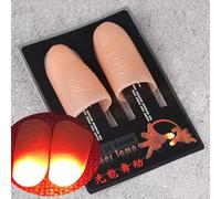 Rebetomo 2 pares de pulgares falsos con luz LED de batería, trucos mágicos D'lite, accesorios mágicos para fiesta de Halloween, ilusiones de escenario, trucos de iluminación, accesorios mágicos (2