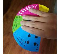 Rebetomo Cartas de manipulación de cuatro colores (parte trasera de carne) trucos de magia Producción de tarjetas Magia Accesorios Magia Illusiones de escenario trucos trucos accesorios mentalismo