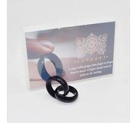 Rebetomo Odyssey Ring Magic Tricks Magicians Anillo de transferencia de dedo a dedo, magia de primer plano ilusiones callejeras Gimmick Mentalismo Props (19 mm)