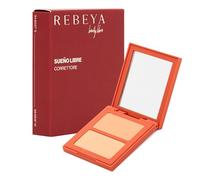 REBEYA Sueño Libre Corrector Ojeras Compacto 01 Claro - Corrector de Ojeras Opaco Doble Tono para Imperfecciones Discromías y Rojeces, Cobertura Modular Anti Brillos Larga Duración Made in Italy