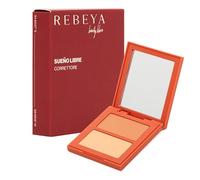 REBEYA Sueño Libre Corrector Ojeras Compacto 02 Medio - Corrector de Ojeras Opaco Doble Tono para Imperfecciones Discromías y Rojeces, Cobertura Modular Anti Brillos Larga Duración Made in Italy