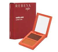 REBEYA Sueño Libre Corrector Ojeras Compacto 03 Oscuro - Corrector de Ojeras Opaco Doble Tono para Imperfecciones Discromías y Rojeces, Cobertura Modular Anti Brillos Larga Duración Made in Italy