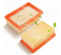 Rebirthcare 2 filtros planos plisados para Kärcher WD4 WD5 WD6 MV4 MV5 MV6 | piezas de repuesto para Kärcher aspiradora 2.863-005.0