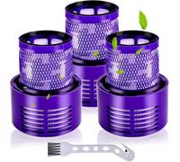 Rebirthcare 3PCS V10 Filtros para Dyson V10 Cyclone, V10 Absolute | V10 Animal, V10 Total Clean, SV12, Reemplazo para No. 969082-01