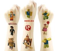 Reblox Tatuajes Temporales, 4 Hojas 100 + diseño Lindo Sonic the Hedgehog Kids Tatuaje Temporal para Niños Niñas Regalos... …