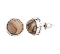 REBNGXIE Earrings for Women Pendientes De Botón con Forma Redonda De Piedra con Imagen Natural, Pendientes Colgantes, Pendientes De Botón, Pendientes De Gancho Hipoalergénicos, Pendientes De Joye