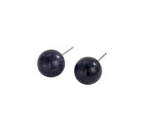 REBNGXIE Earrings for Women Pendientes De Gota De Forma Redonda, Pendientes De Piedra De Arena Azul, Pendientes De Botón, Pendientes De Gancho Hipoalergénicos, Pendientes De Joyería Retro para Fi